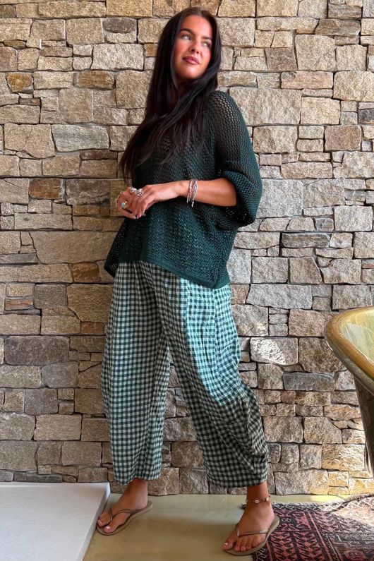 Conrad Grunge Loose Cotton Knit Forest